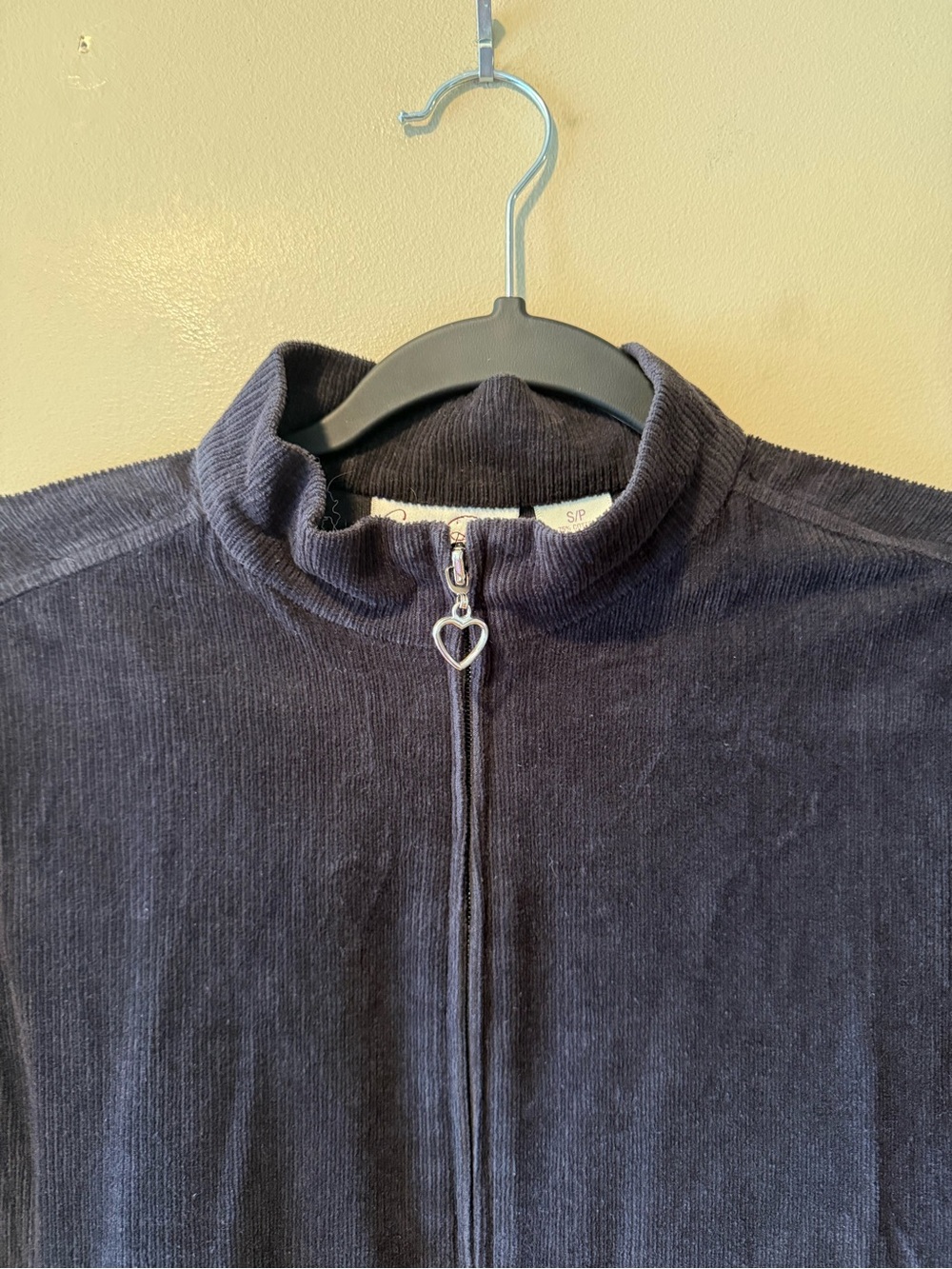 Carroll Reed Black Ribbed Zip-Front Sweater Jacket - Picture 7 of 14